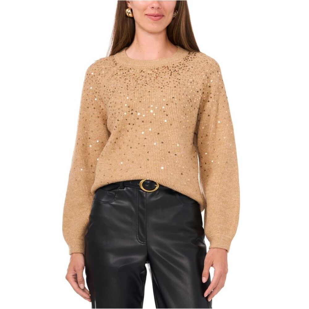 Vince Camuto Womens Sequined Pullover Sweater, NWT